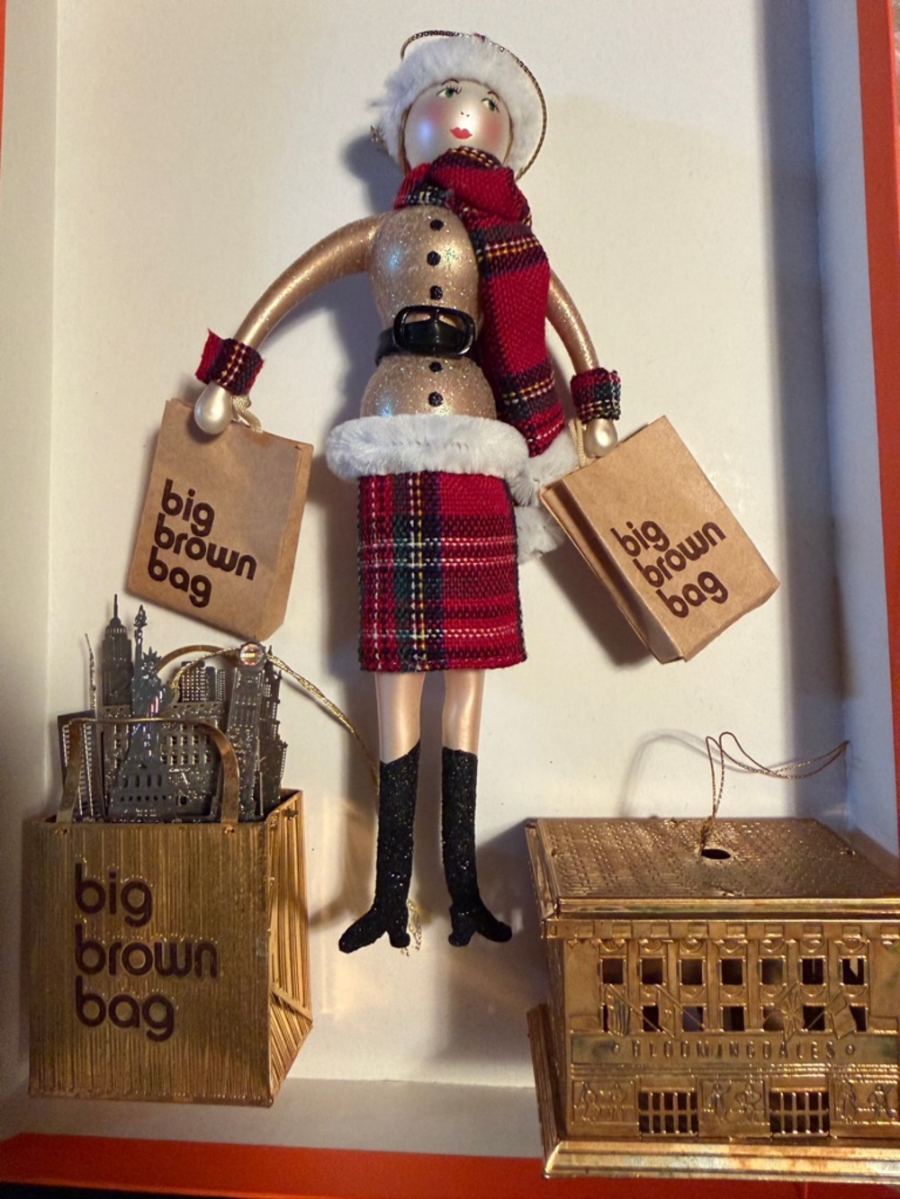 Bloomingdale’s vintage ornaments..